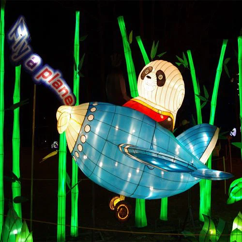 Suav Festival Panda Tsiaj Teeb