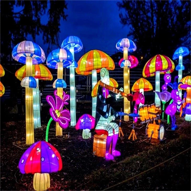 Attractive Theme Park Chinese Style Led Festival Lantern Decoration